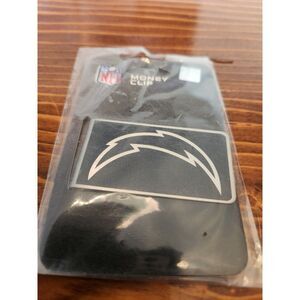 San Diego Chargers Money Clip Black and Steel Minimalist Wallet NWT NFL Bolt